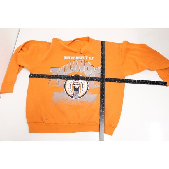 Vintage University of Illinois Fighting Illini Sweatshirt XL - Picture 6 of 8